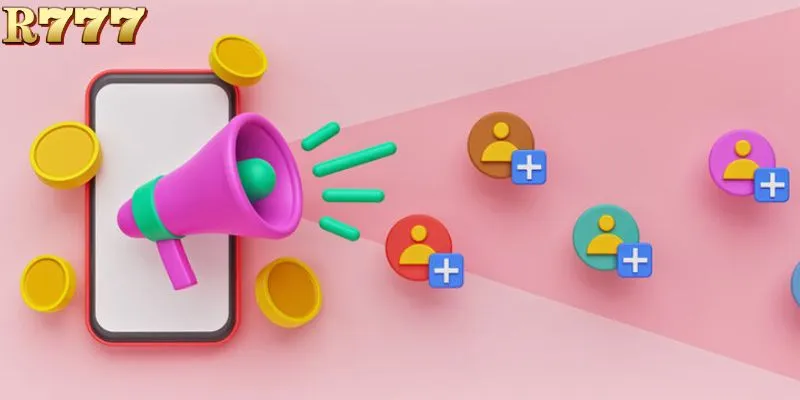 Agents can refer the access link to the R777 casino via text messages