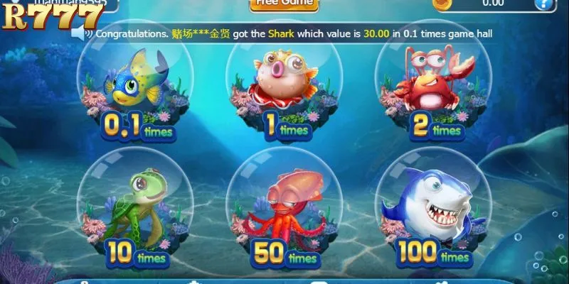 R777 fishing provides a themed gaming environment