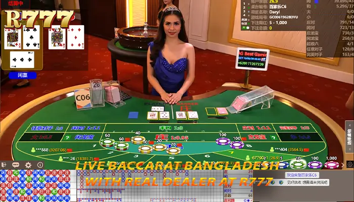 Live Baccarat Bangladesh with real dealer at R777